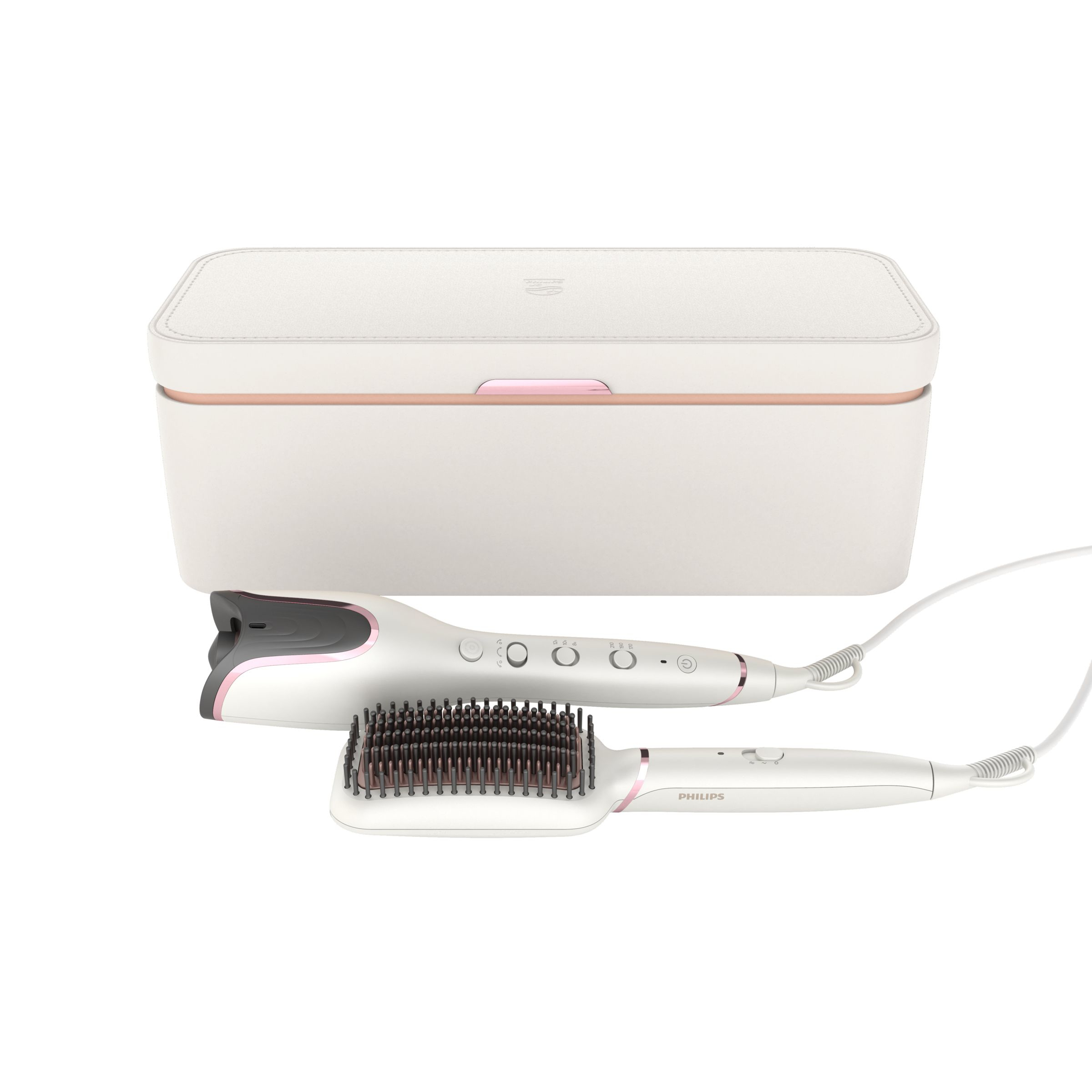 Philips StyleCare Auto Curler & Heated straightening brush