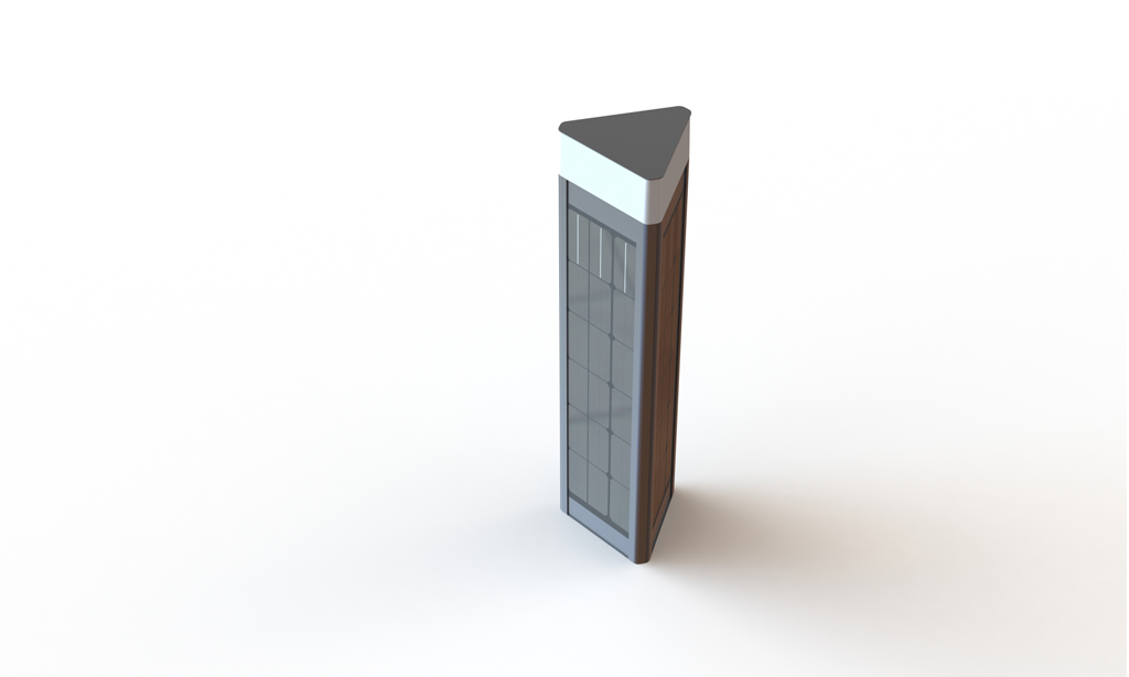 WALKWAY SOLAR BOLLARD 1M