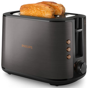 Philips 5000 Series Toaster in Black & Copper