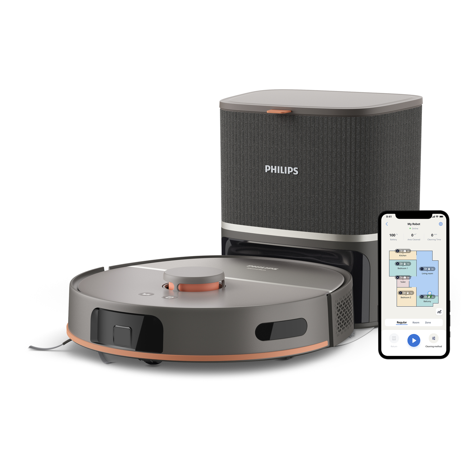 Philips HomeRun 5000 Series Vacuum and Mop Robot